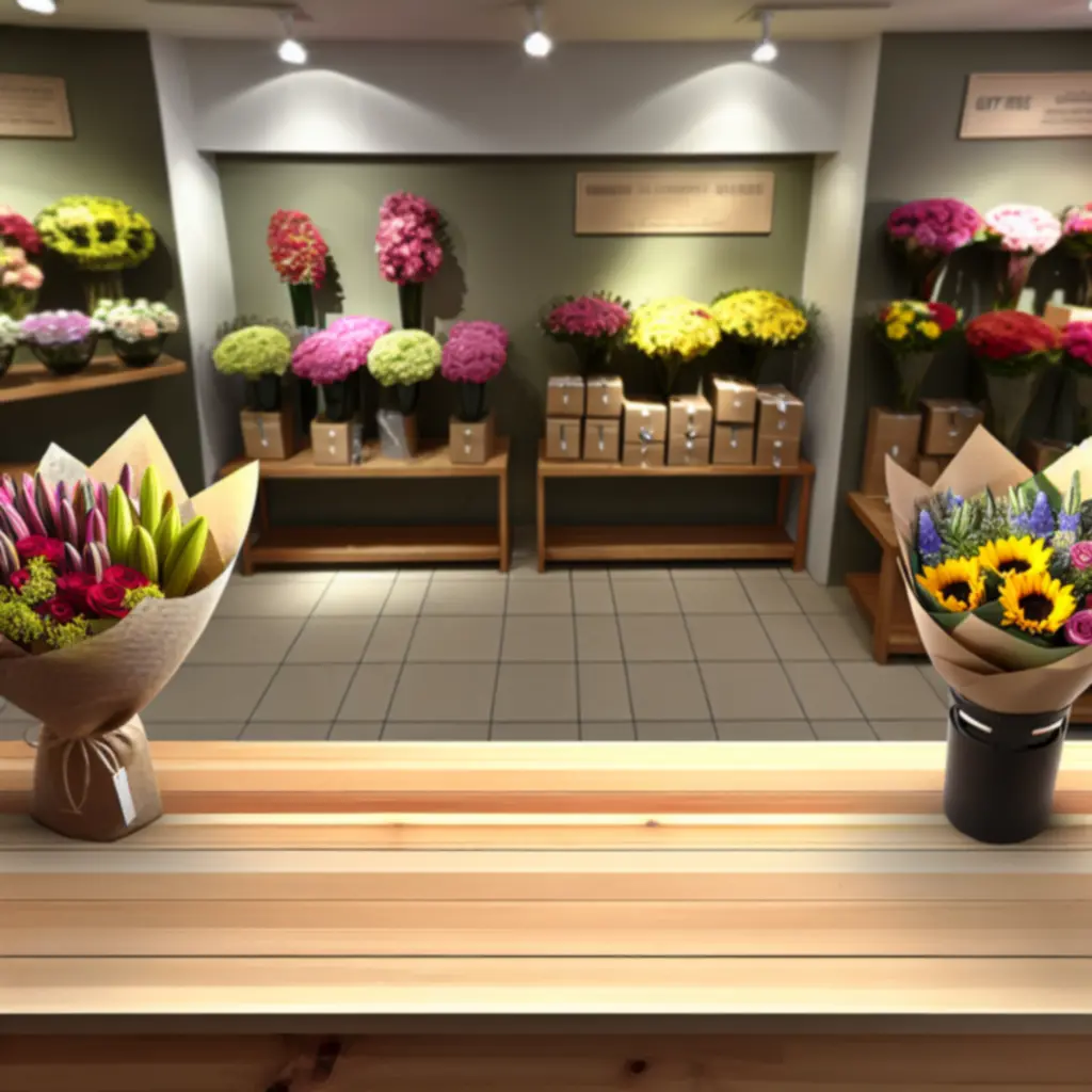 Romantisch boeket met roze en rode bloemen.