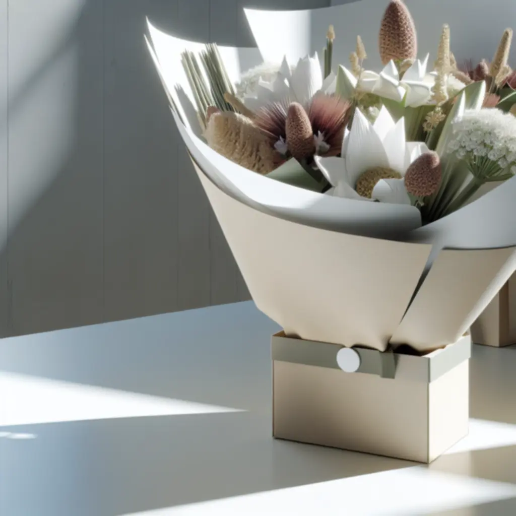 Seizoensgebonden boeket van de maand gestyled op een tafel