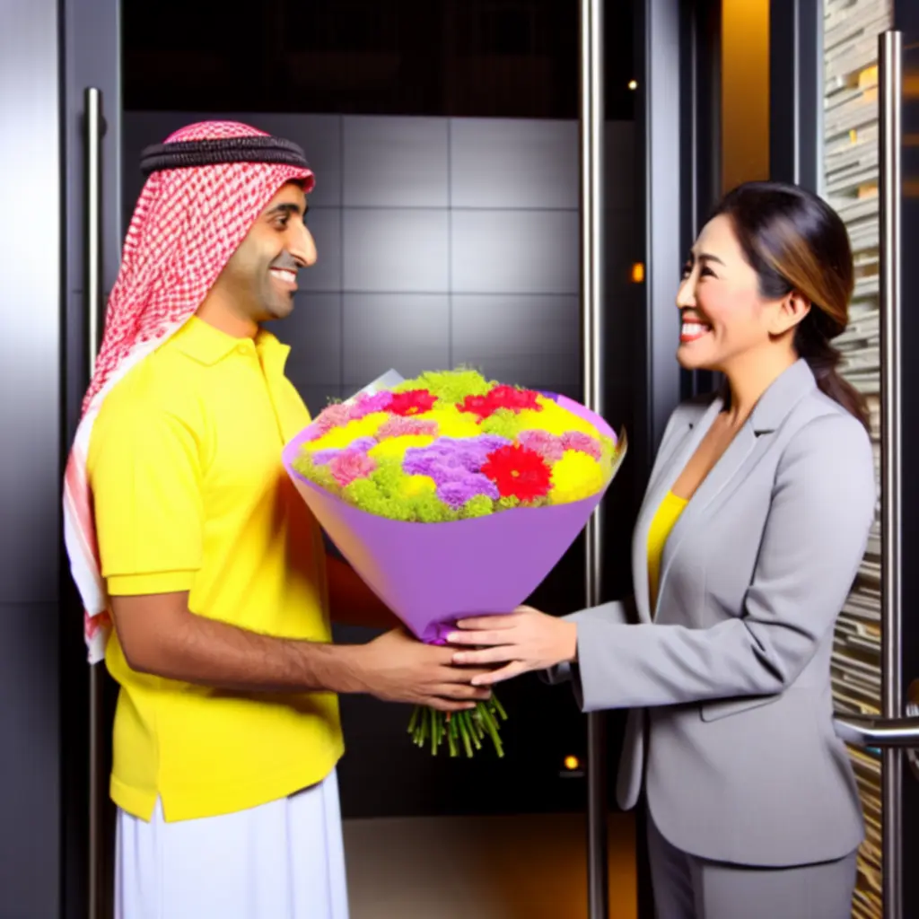 Bloemen die klaargemaakt worden voor een snelle levering.