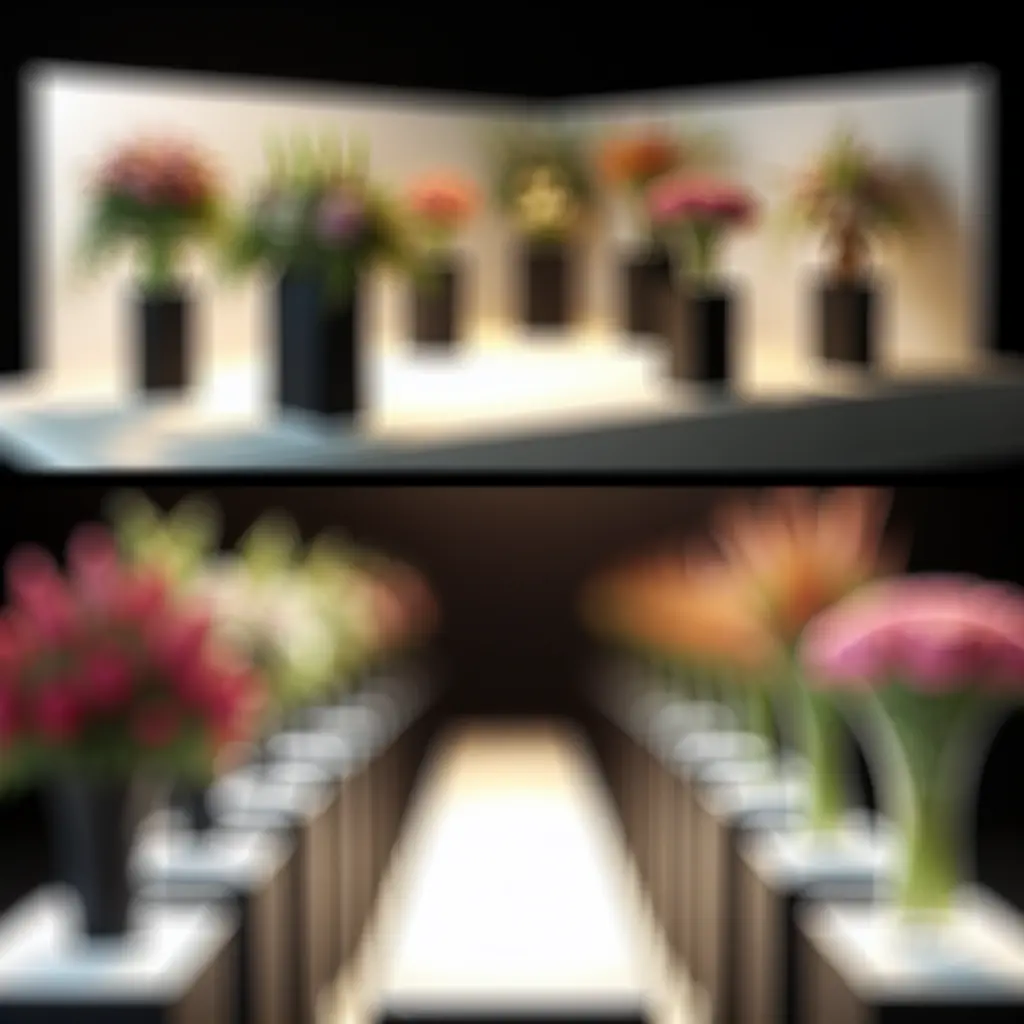 Selectie van boeketten, planten en seizoensbloemen