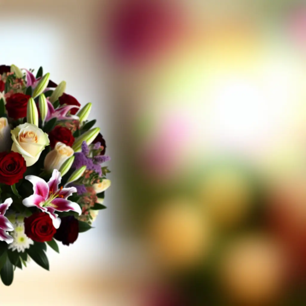 Close-up van een populair boeket met gemengde bloemen